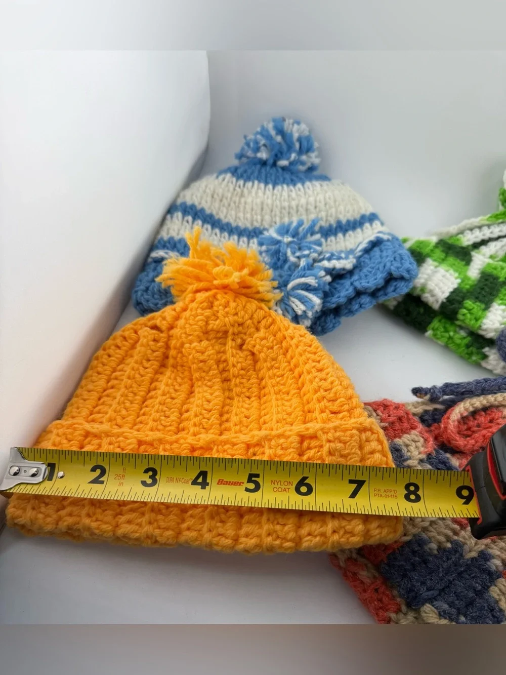 Handmade Crochet Beanie Bundle | 4-Piece Winter Hat Lot | New